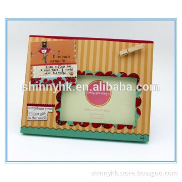 Shinny Gifts Wholesale Cartoon Wooden Plain Photo Frame